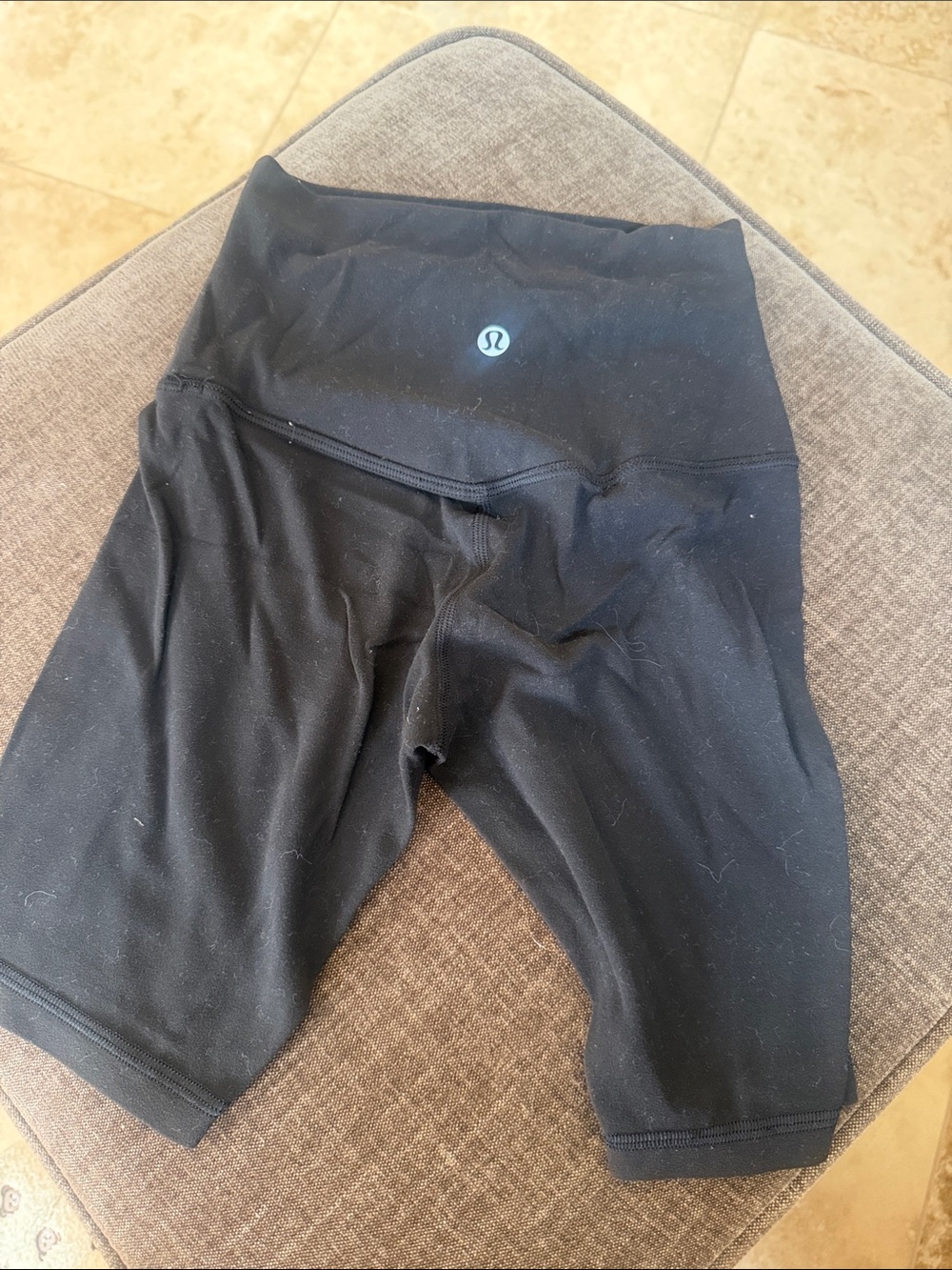 lululemon athletica Black Mid-Rise Bike Shorts